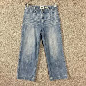 Paige Jeans Women's Size 28 Blue Denim Nellie Wide Leg Jeans